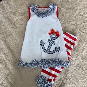 Anchor Tunic & Capri set